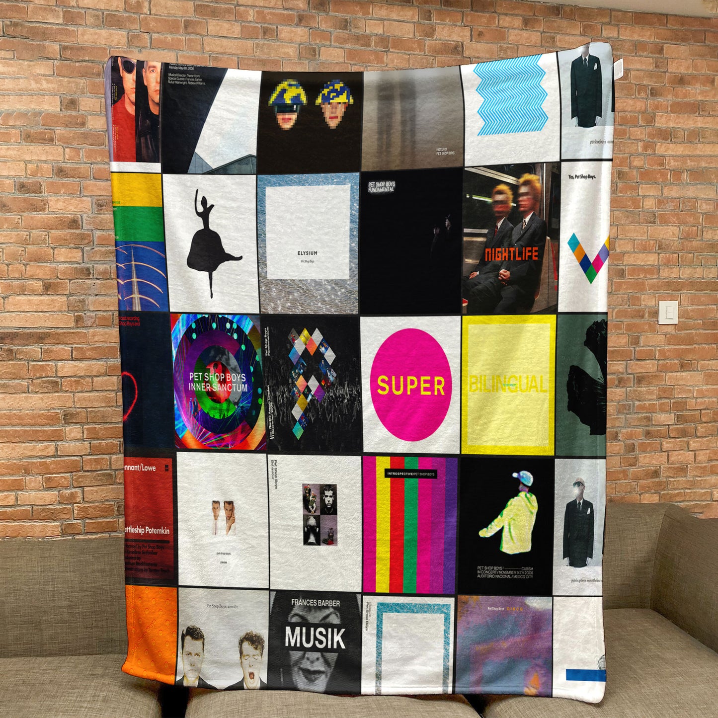 Pet Shop Boys Sherpa Blanket – A Synth-Pop Icon Tribute for True Fans