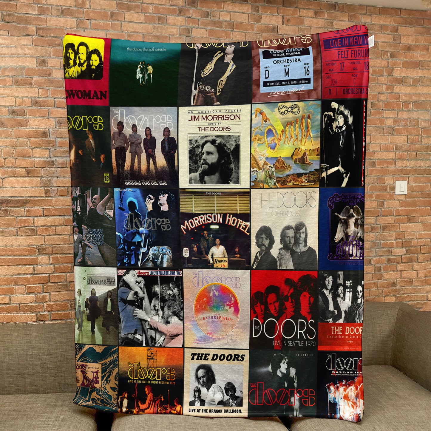 The Doors Sherpa Blanket – A Psychedelic Rock Tribute for True Fans