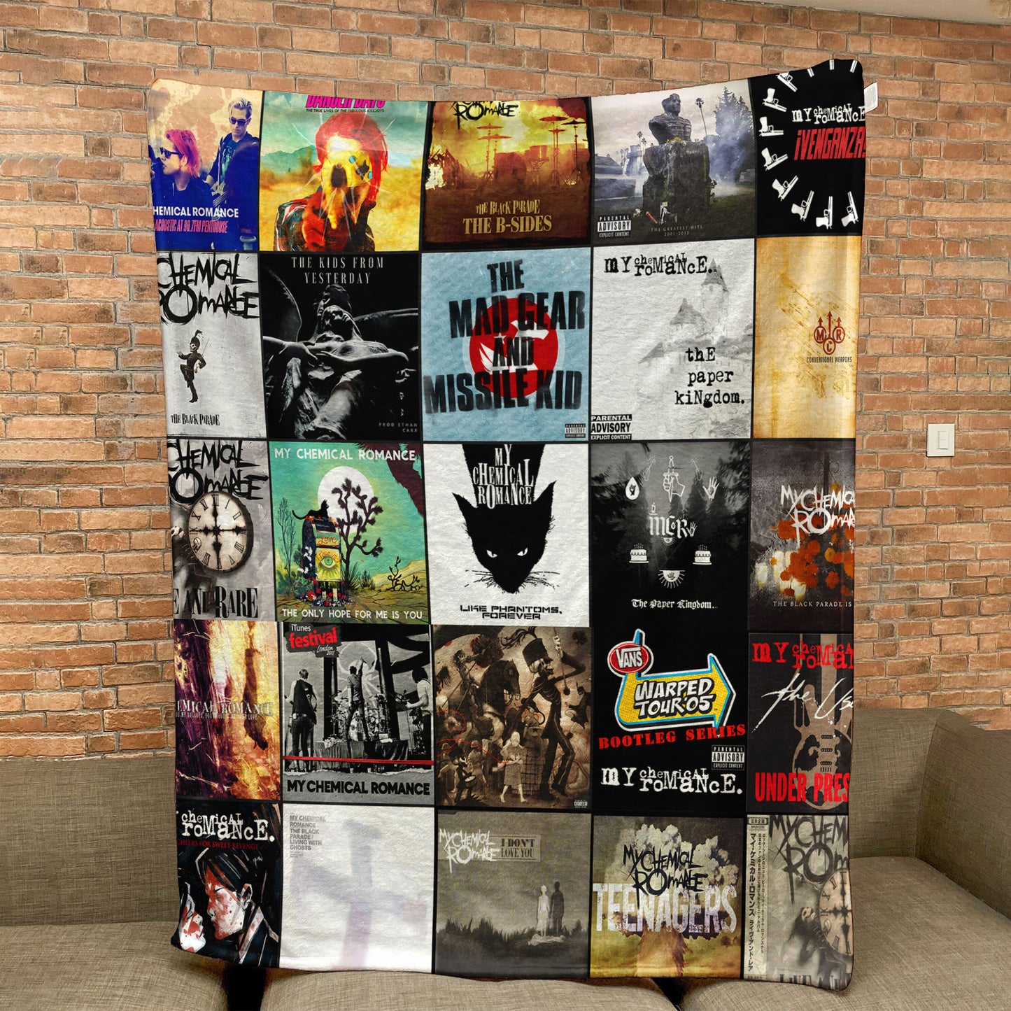 My Chemical Romance Sherpa Blanket – Emotional Warmth Wrapped in Iconic MCR Art