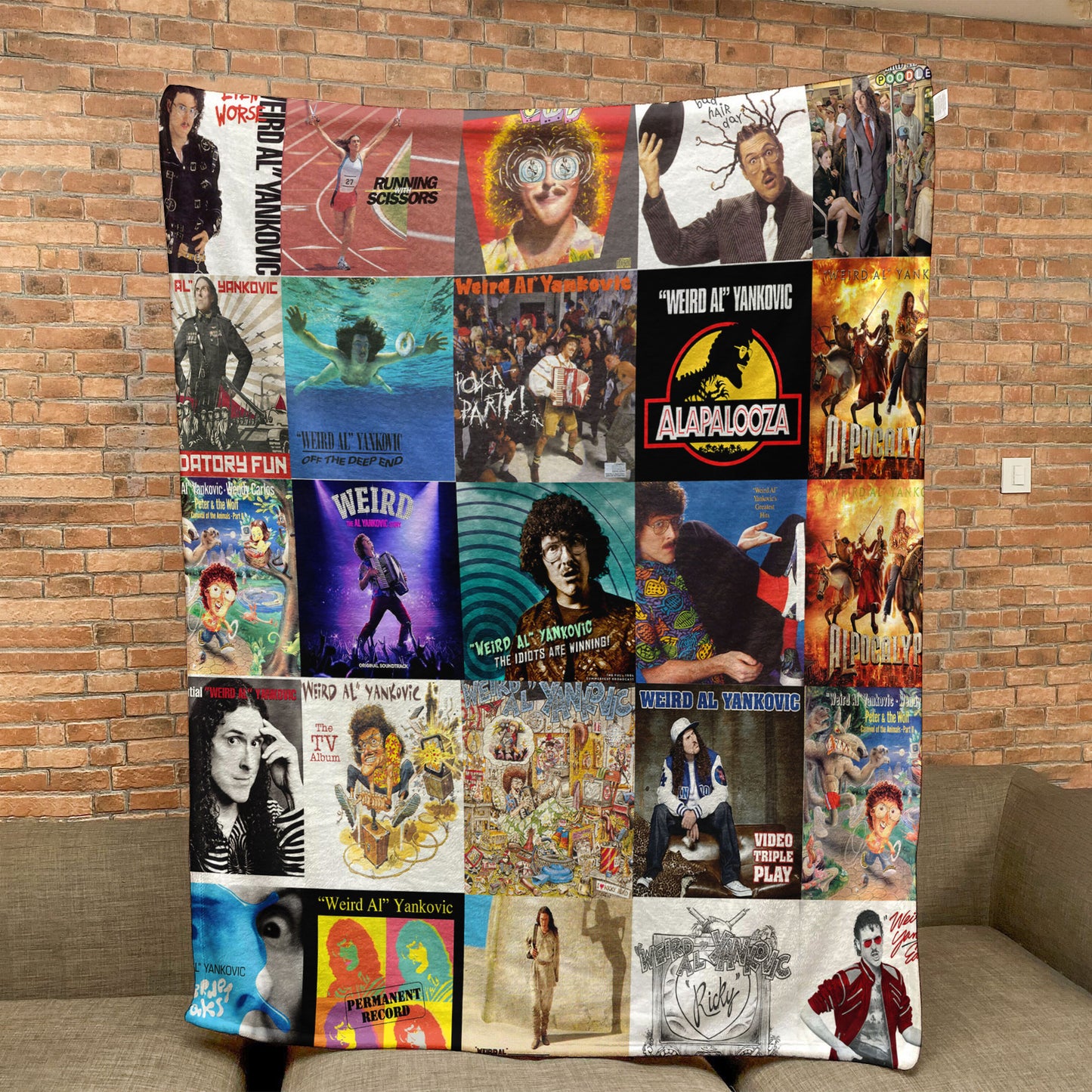 Weird Al Yankovic Sherpa Blanket – A Whimsical, Comedy-Rock Tribute for True Fans
