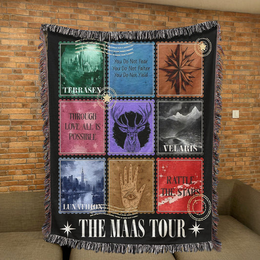 The Mass Tour Woven Blanket - Mass Throw Blanket