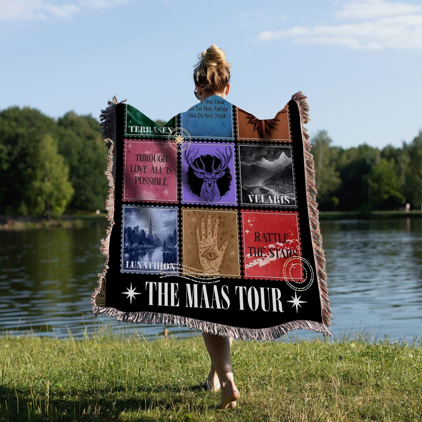 The Mass Tour Woven Blanket - Mass Throw Blanket