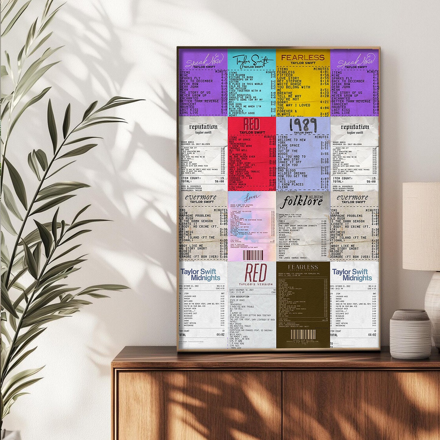 Vintage Concert Ticket Poster – Taylor Albums Collection