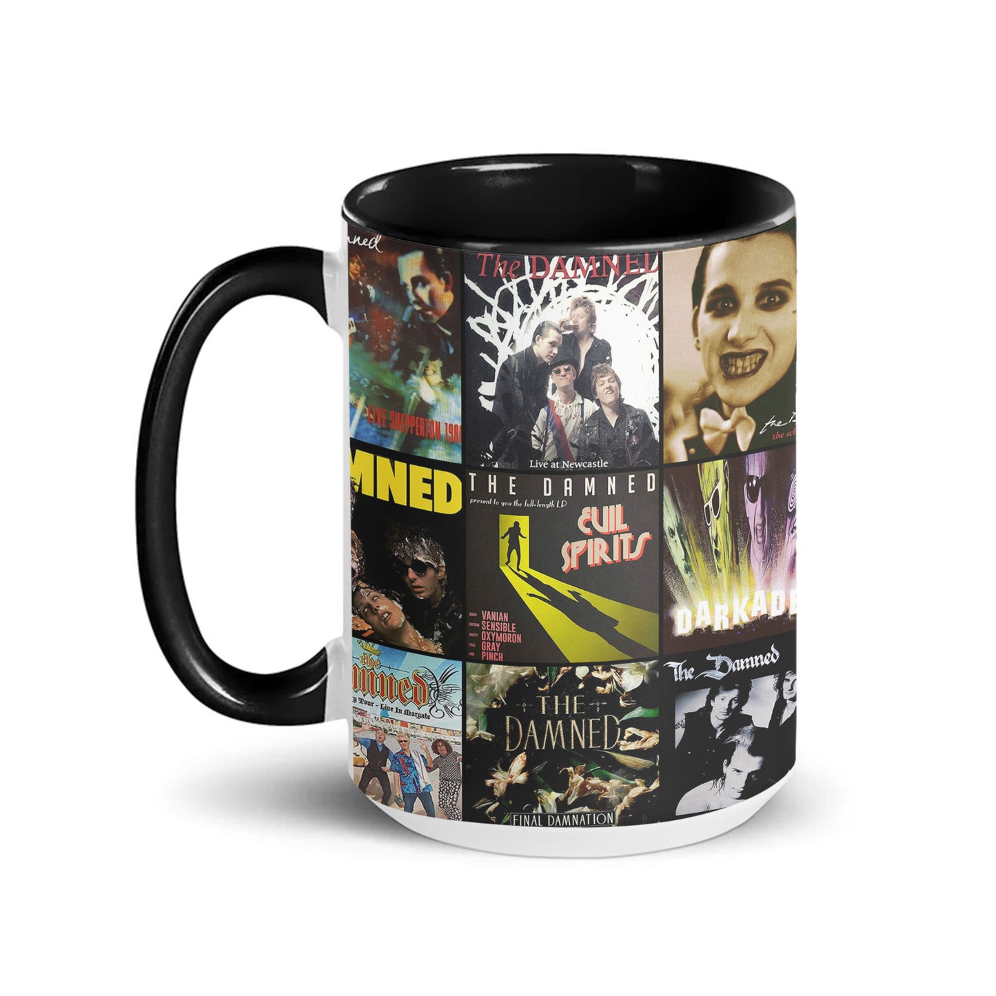 The Damned Accent Mug – Punk & Goth Rock Album Cover Collage Gift