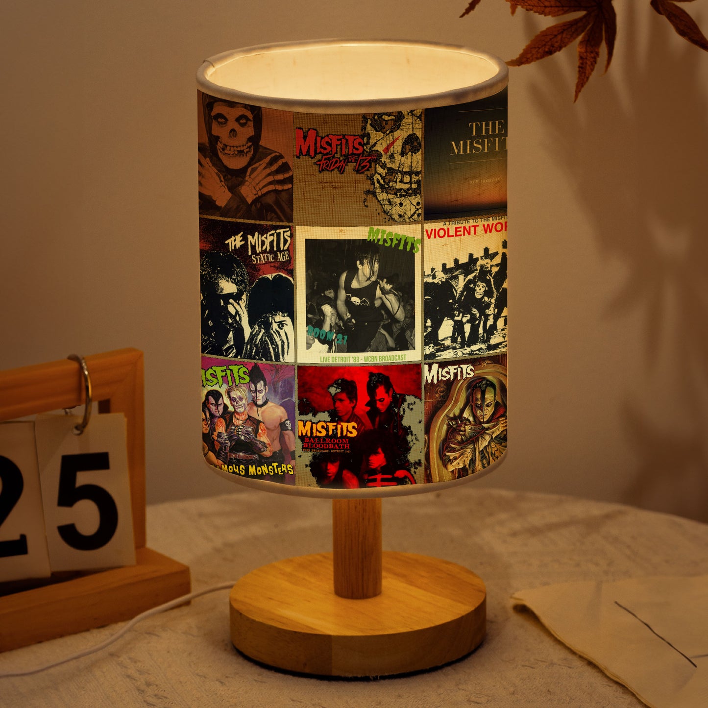 Misfits Fabric Lamp – Horror Punk Legends Album Art Collection