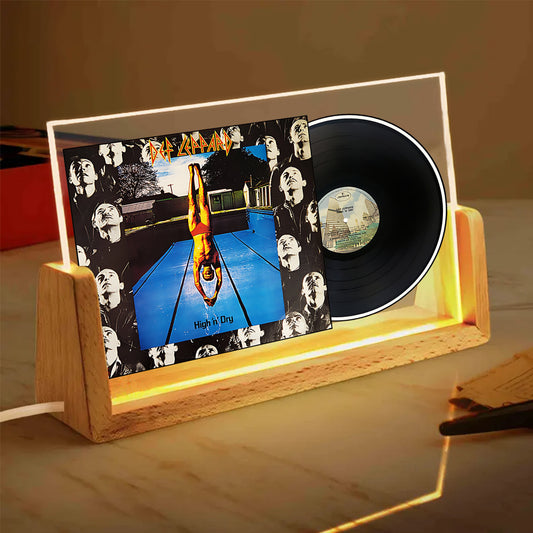 Def Leppard High ’n’ Dry Acrylic Light – Vinyl Record Display Lamp