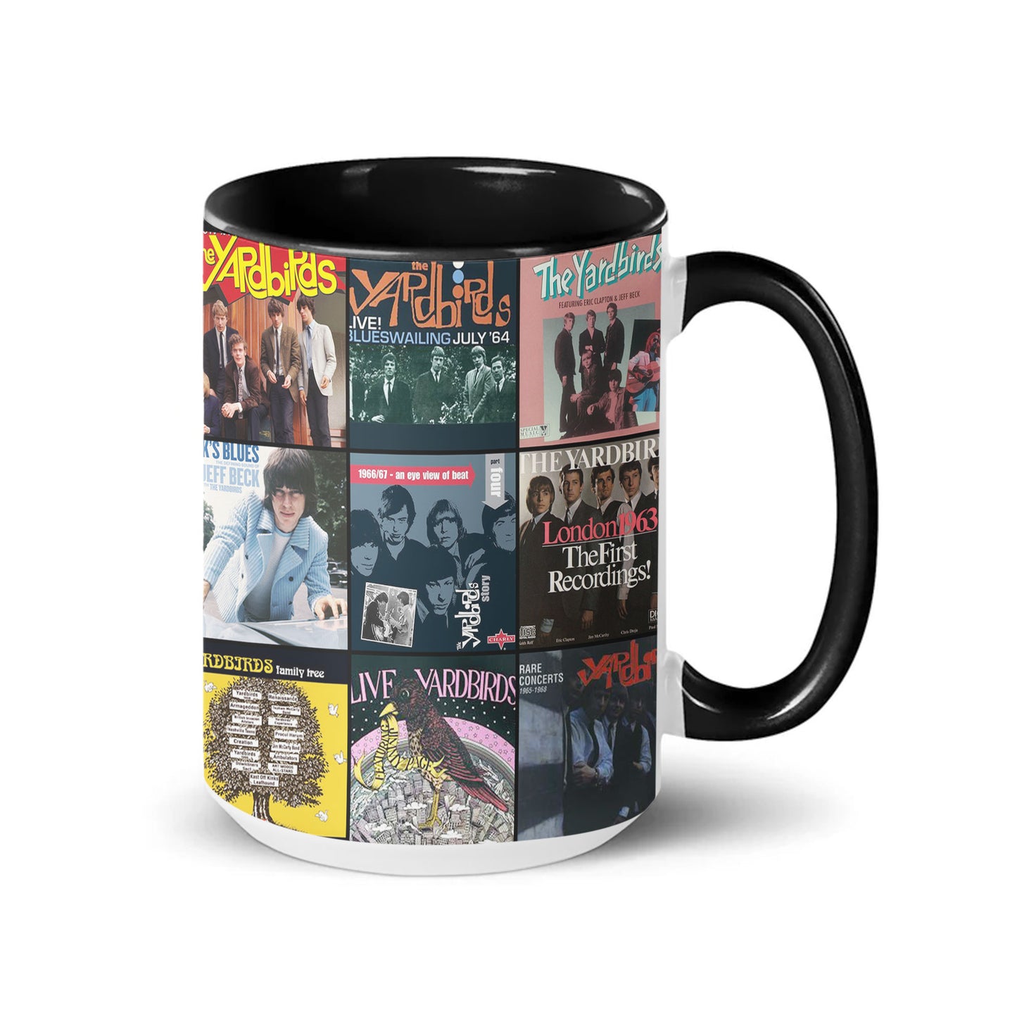 The Yardbirds Accent Mug – Classic Album Cover Collage Tribute