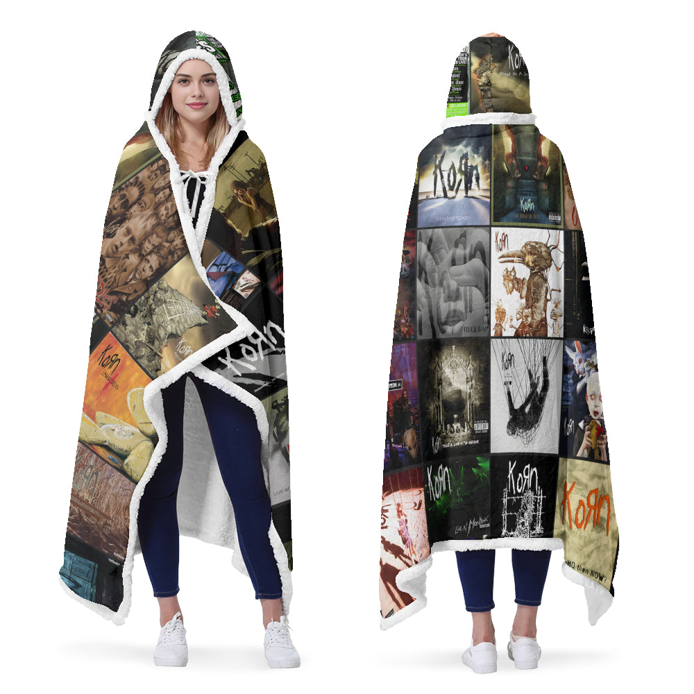 Korn Album Art Wearable Hooded Blanket – Nu Metal Fan Gift