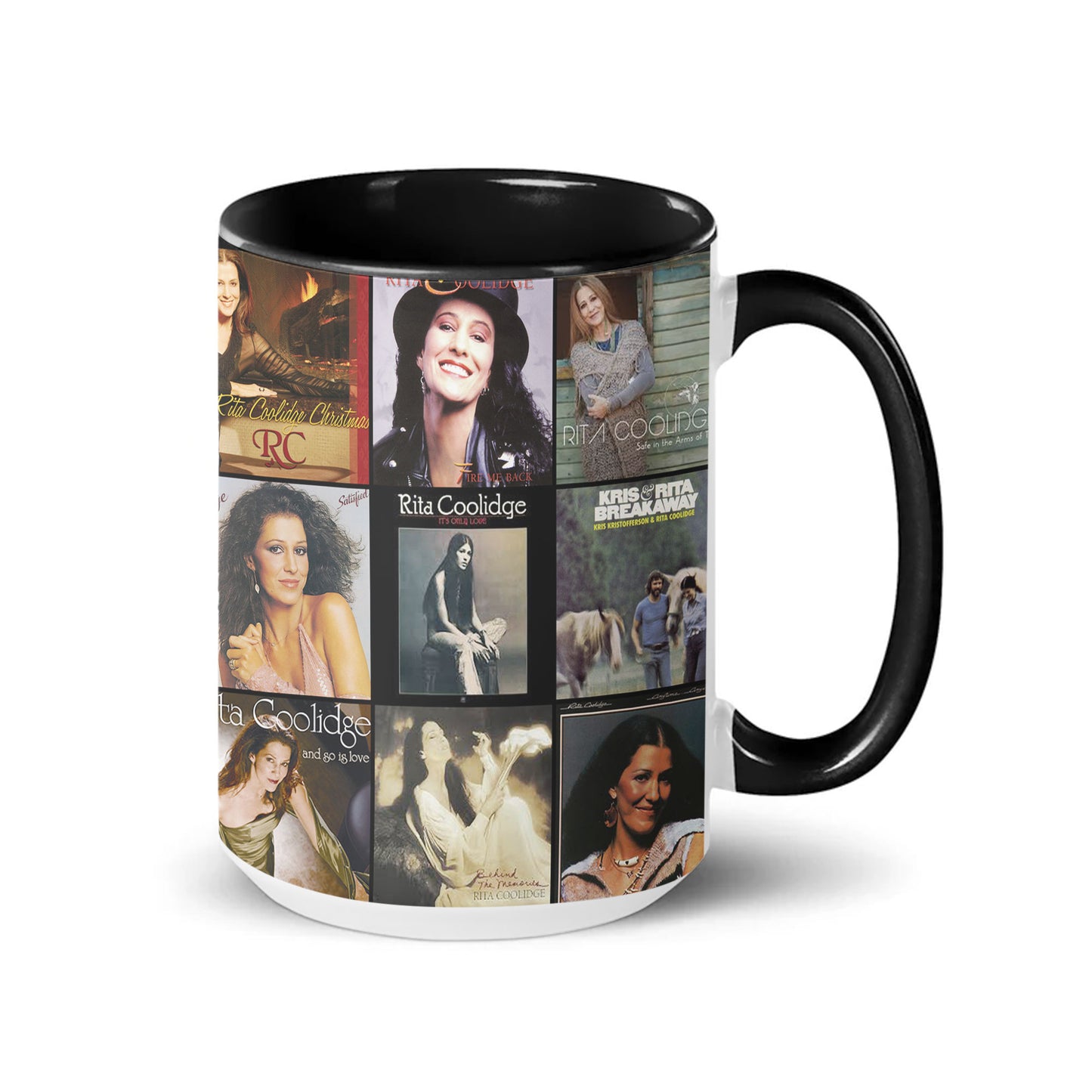 Rita Coolidge Accent Mug – Classic Album Collage Tribute