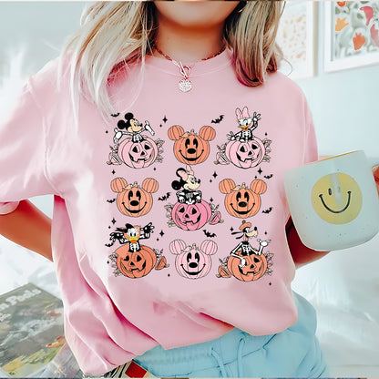 Pastel Pumpkin Pals Tee – Halloween Edition