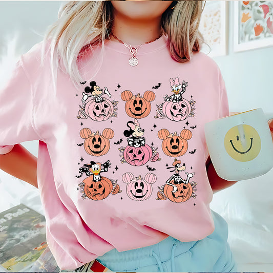Pastel Pumpkin Pals Tee – Halloween Edition