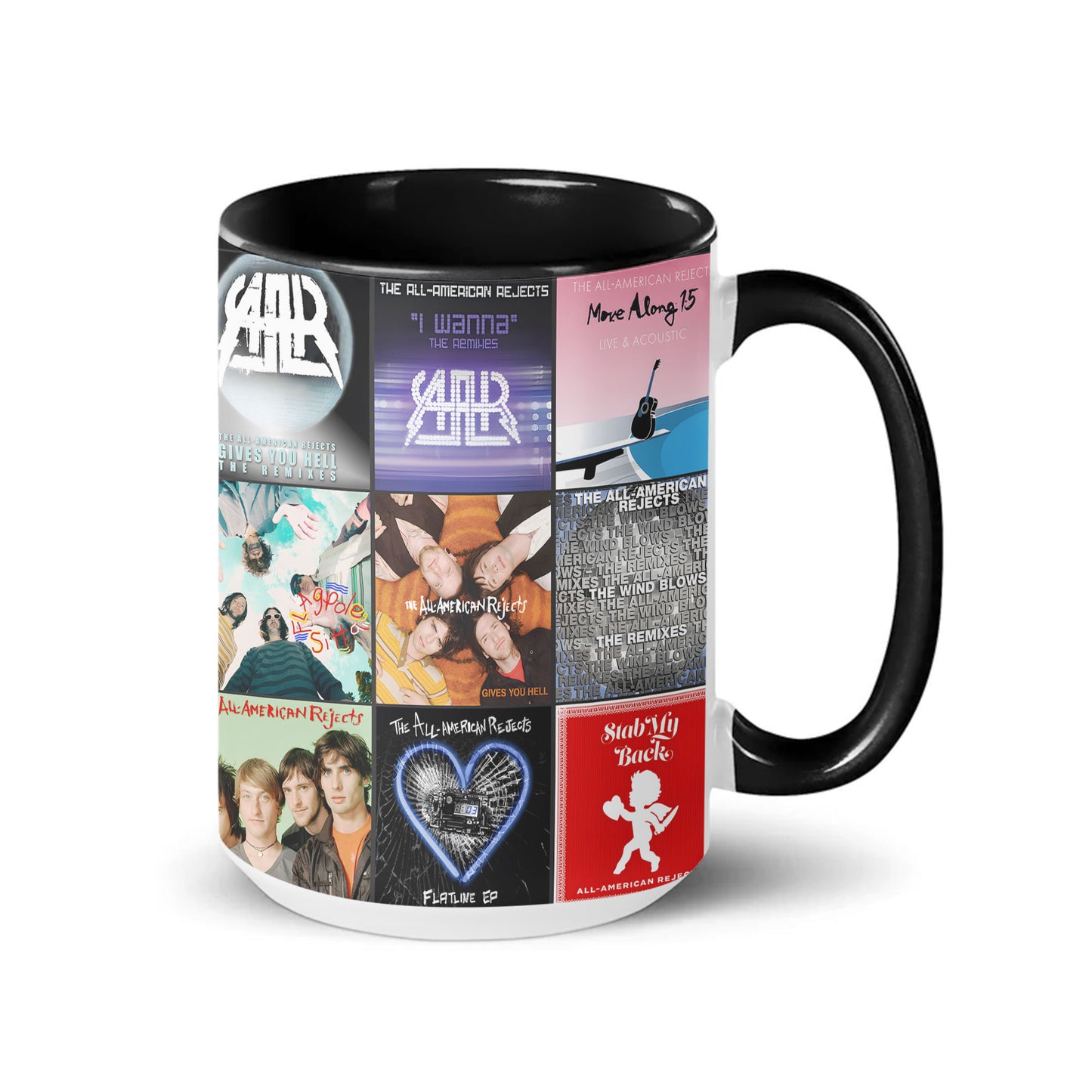 The All-American Rejects Accent Mug – Album Cover Collage Gift for Pop-Punk Fans