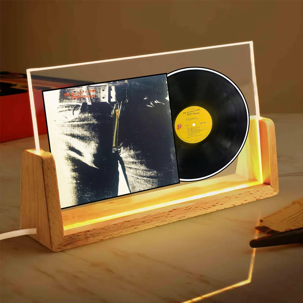 The Rolling Stones Sticky Fingers 1971 Classic Album Acrylic Light Display