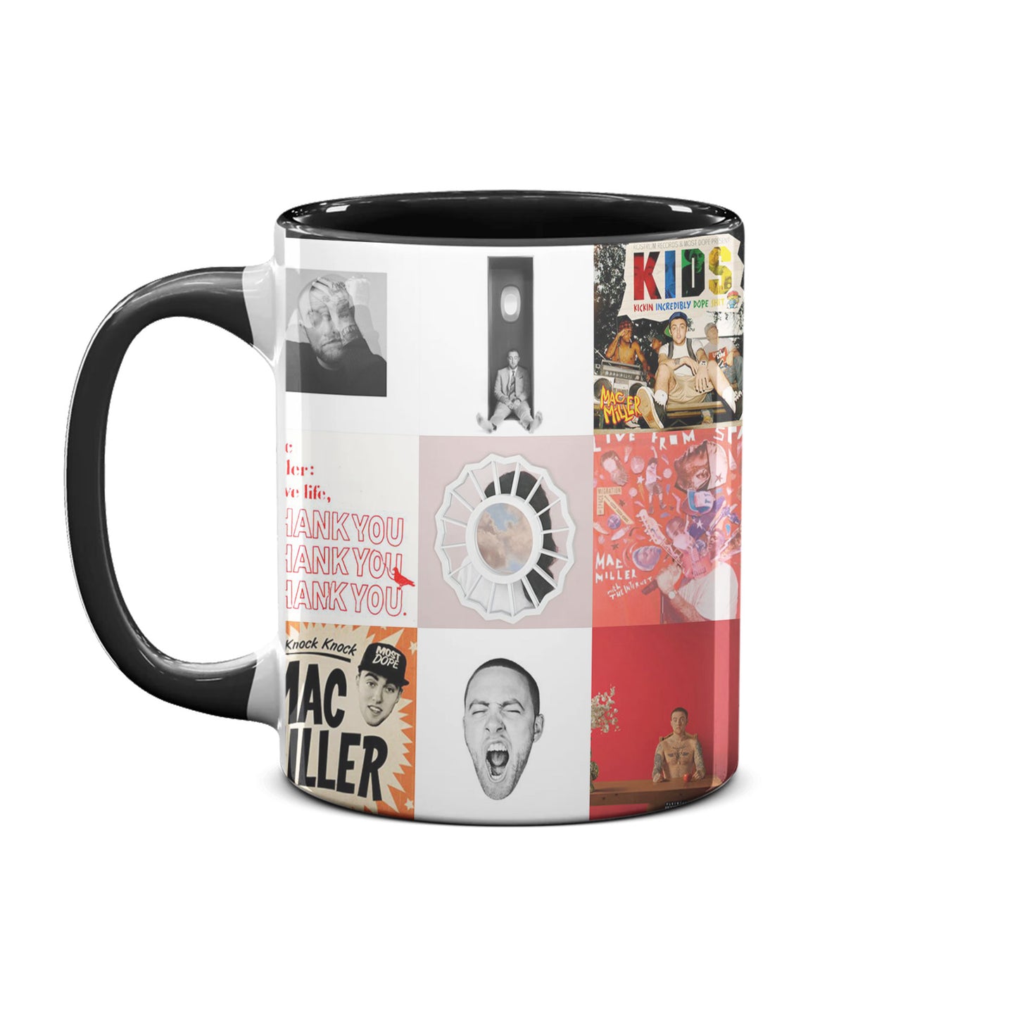 Mac Miller Accent Mug – Classic Album Cover Collage Gift