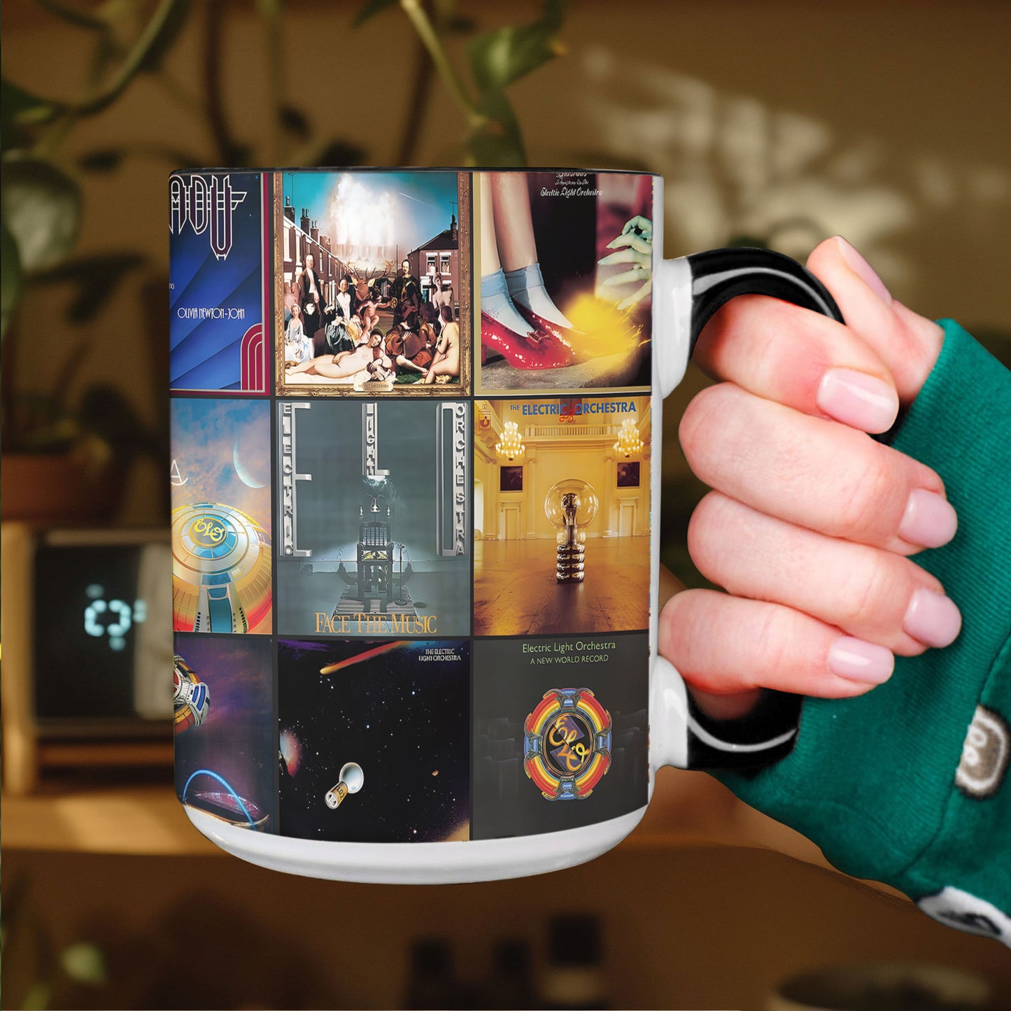 Electric Light Orchestra Accent Mug – Classic Album Cover Collage Gift