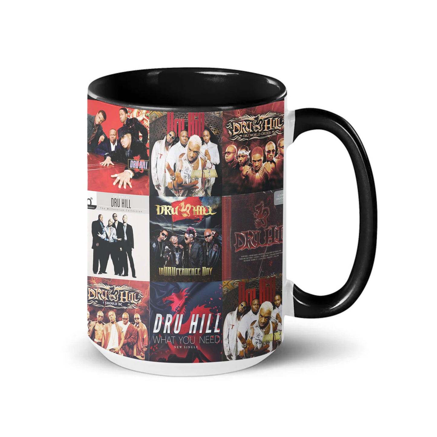 Dru Hill Accent Mug – R&B Legends Album Cover Collage Gift