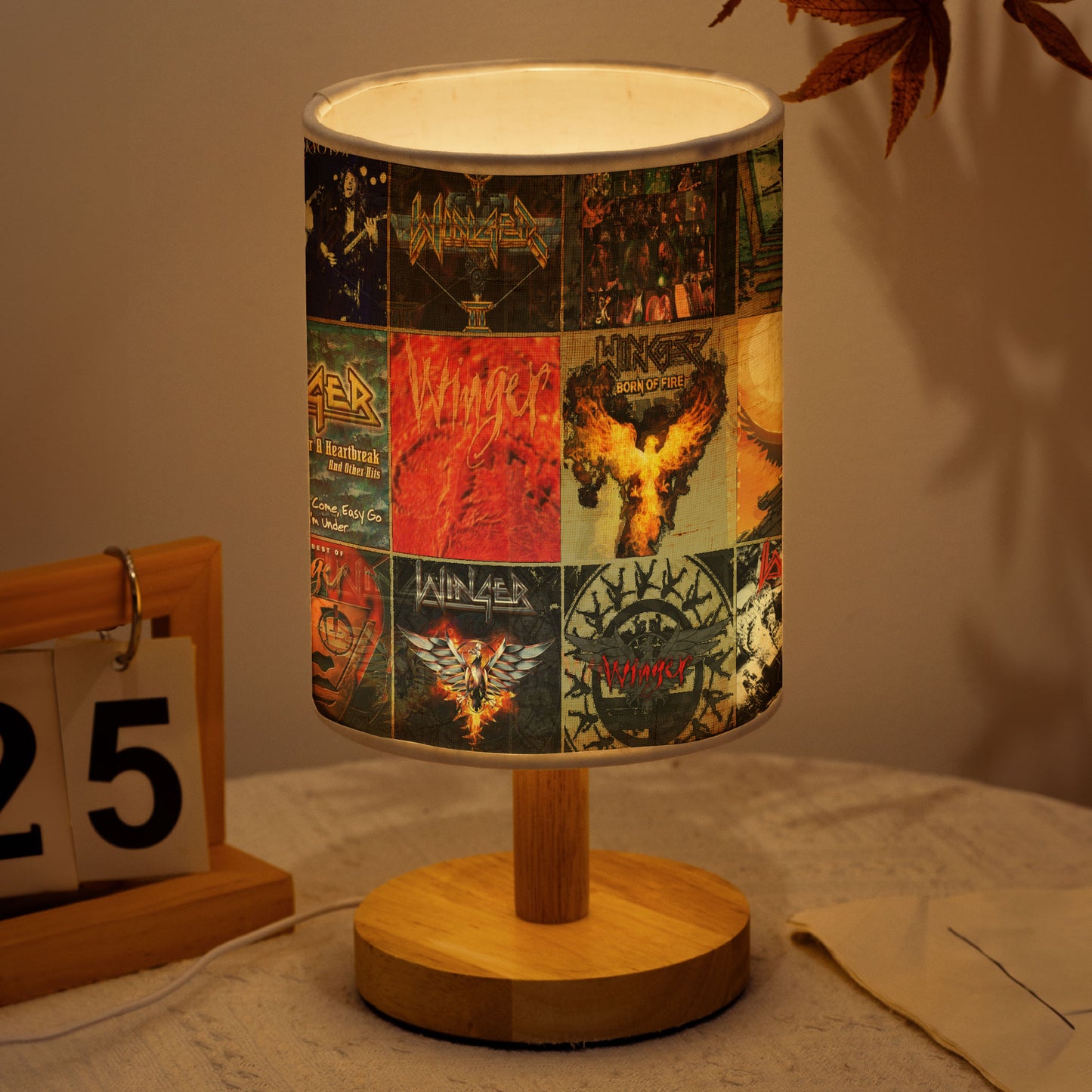 ⚡ Winger Album Art Lamp – Rock Fire & Electric Passion