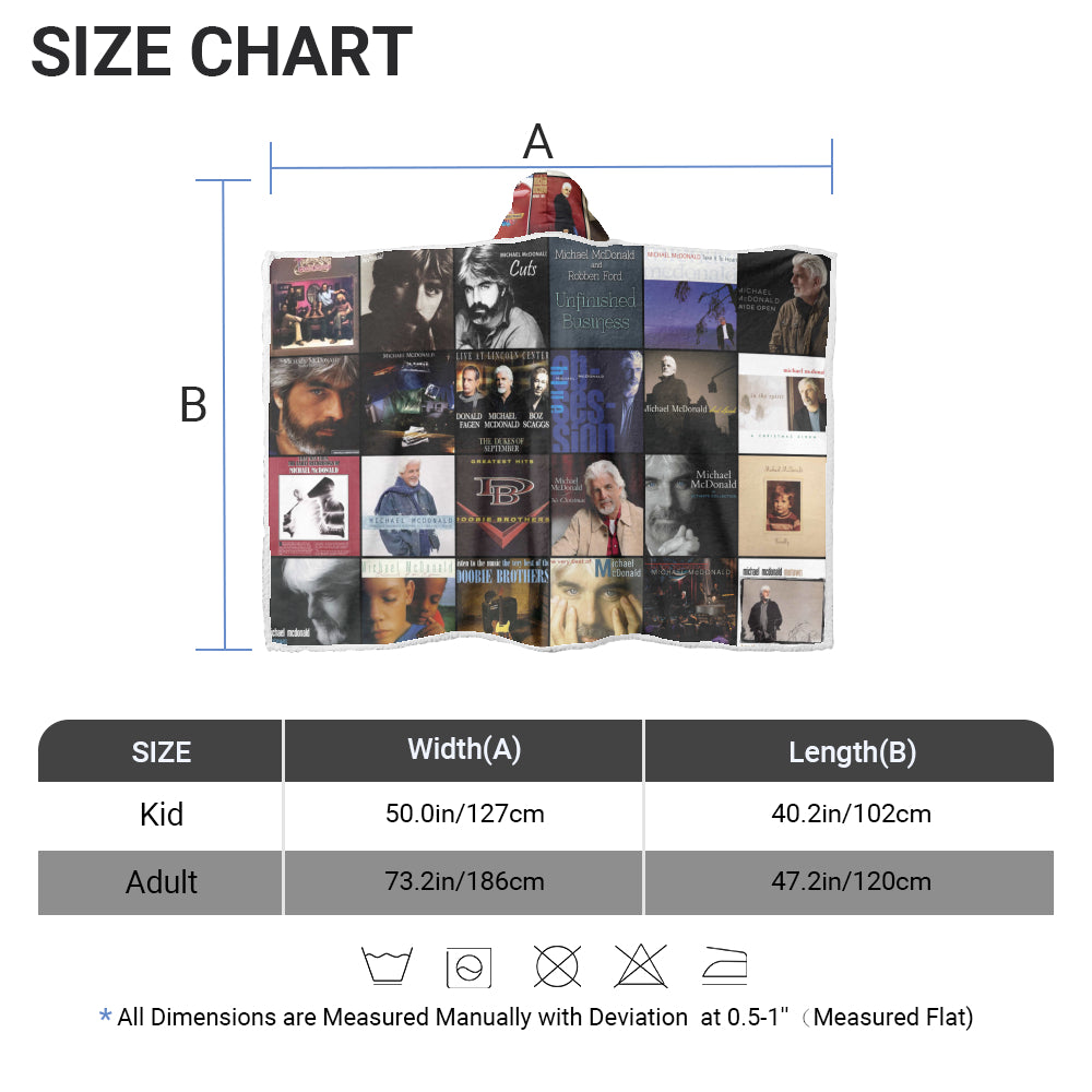 Michael McDonald Wearable Hooded Blanket – Smooth Soulful Warmth You Can Wear