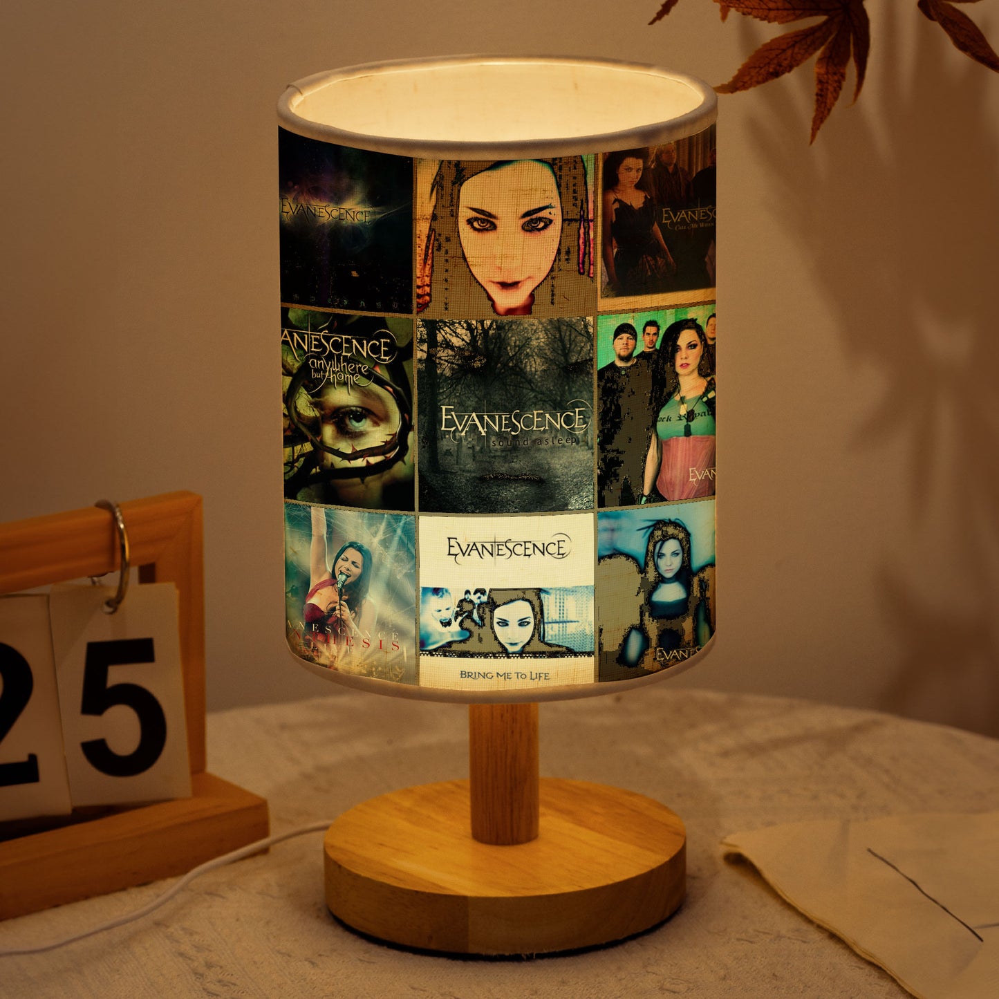 🌑 Evanescence Album Art Lamp – Gothic Elegance & Luminous Emotion