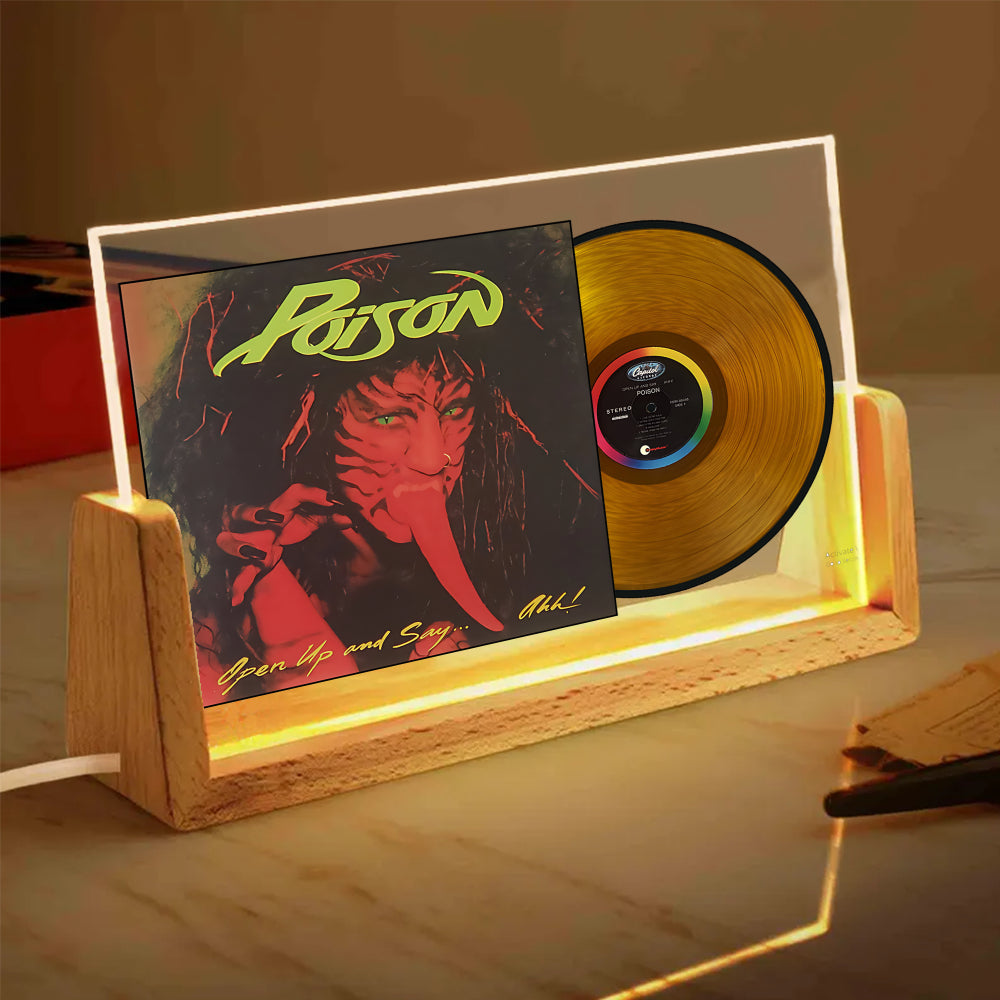 Poison Open Up and Say… Ahh! Acrylic Light – Vinyl Record Display Lamp