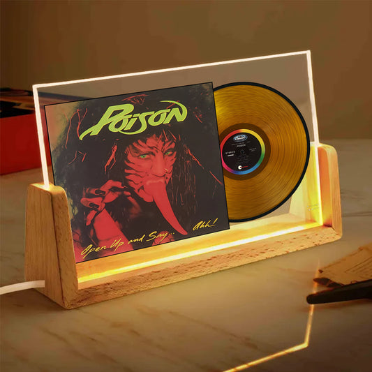 Poison Open Up and Say… Ahh! Acrylic Light – Vinyl Record Display Lamp