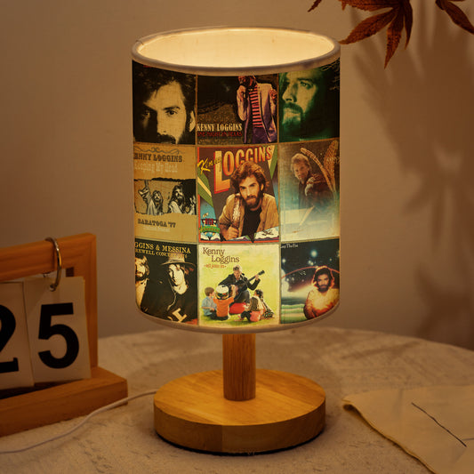 Kenny Loggins Album Collage Lamp – Soft Rock Nostalgia Night Light for Music Lovers