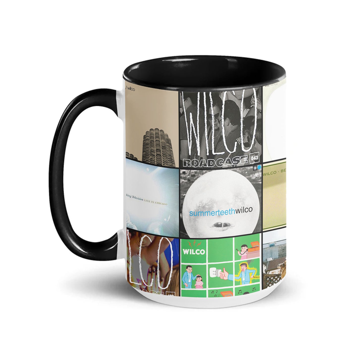 Wilco Accent Mug – Indie Rock Album Art Collage Gift