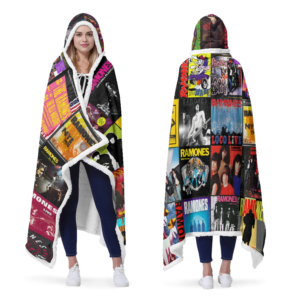 Ramones Wearable Hooded Blanket – Punk Rock Warmth & Attitude