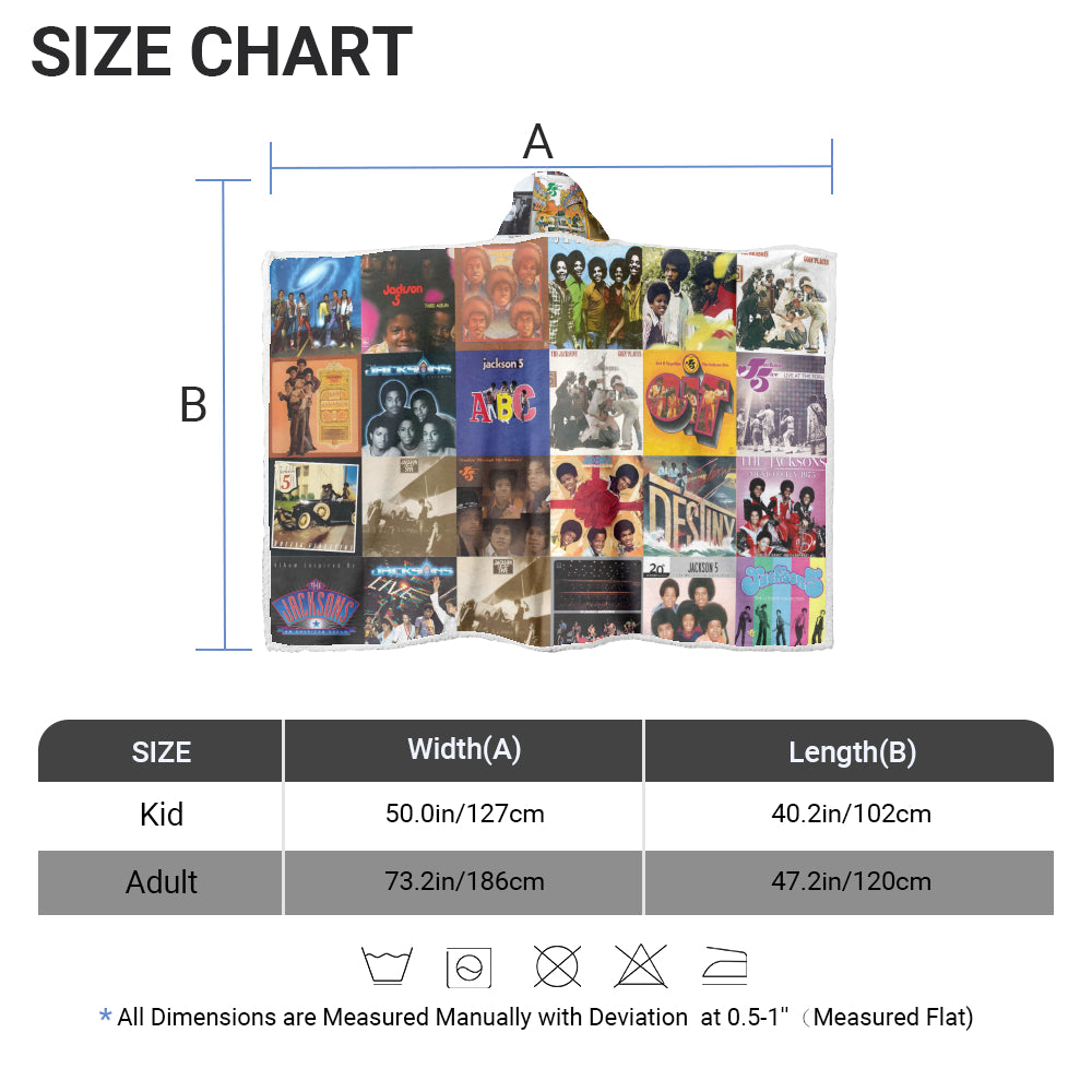Jackson 5 Wearable Hooded Blanket – Motown Magic You Can Wear