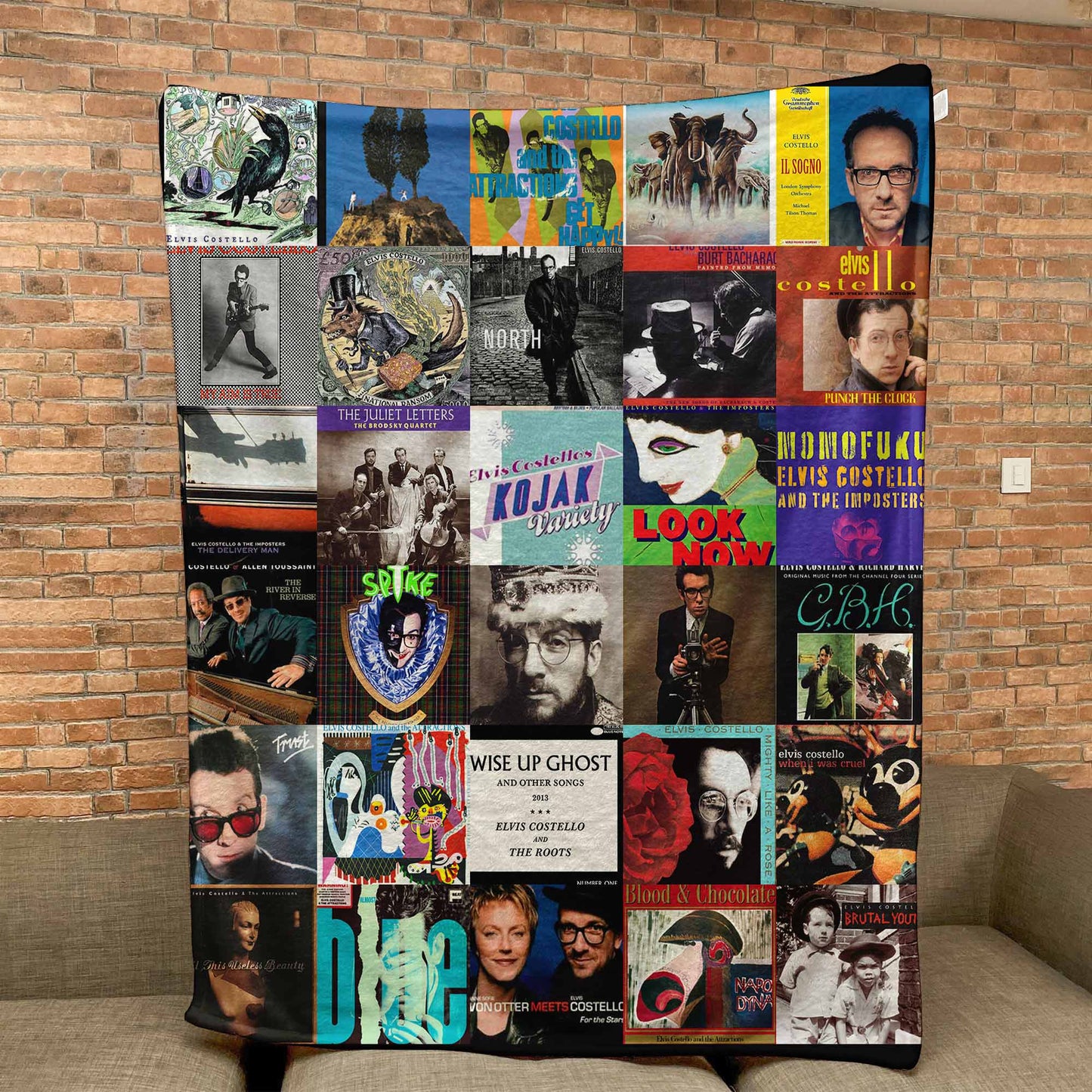 Elvis Costello Sherpa Blanket – A Timeless Journey Through His Iconic Eras