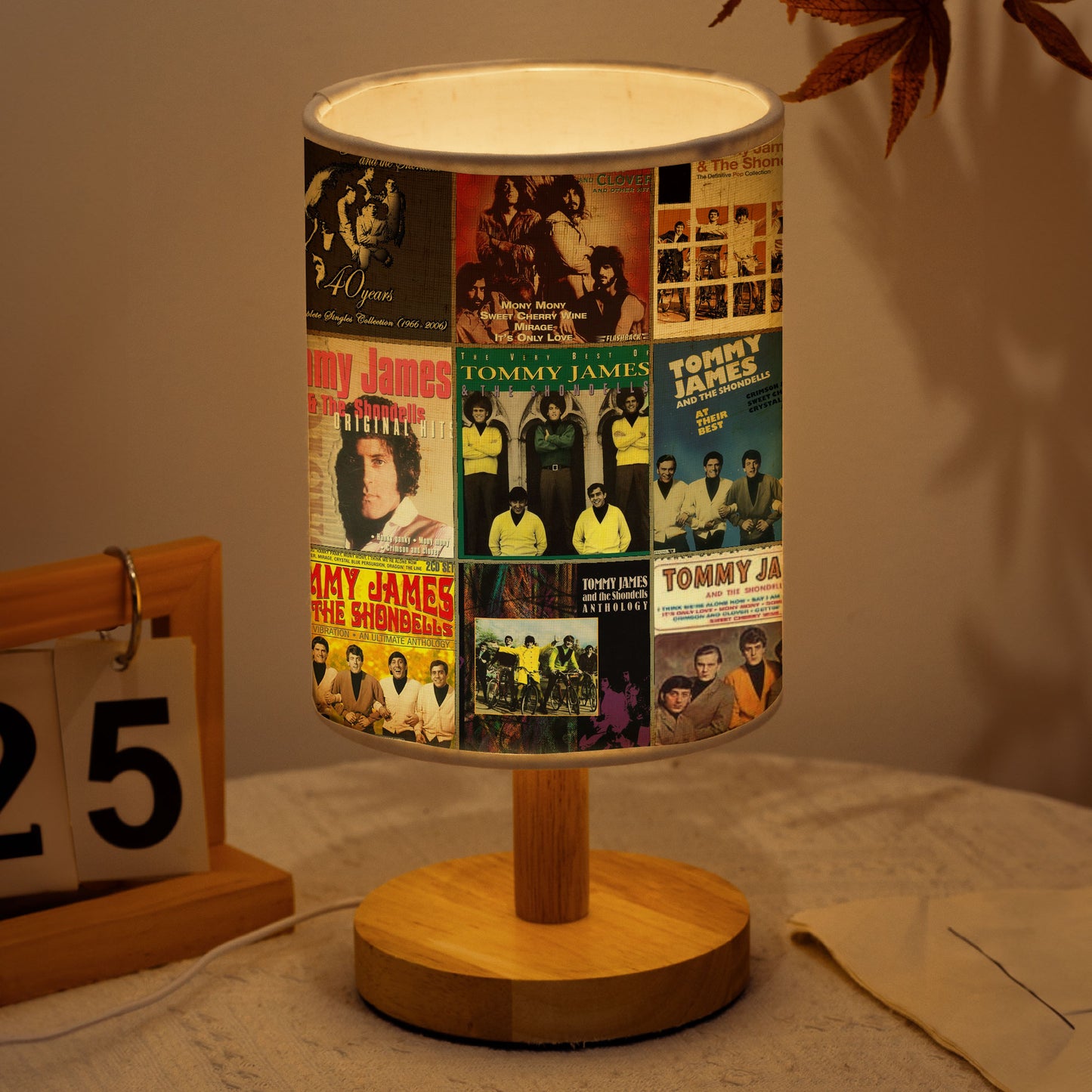 Tommy James & The Shondells Album Art Table Lamp – Retro Rock Accent Light