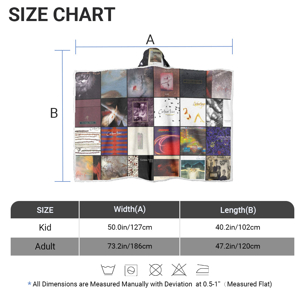 Cocteau Twins Wearable Hooded Blanket – Dream-Pop Magic You Can Wear