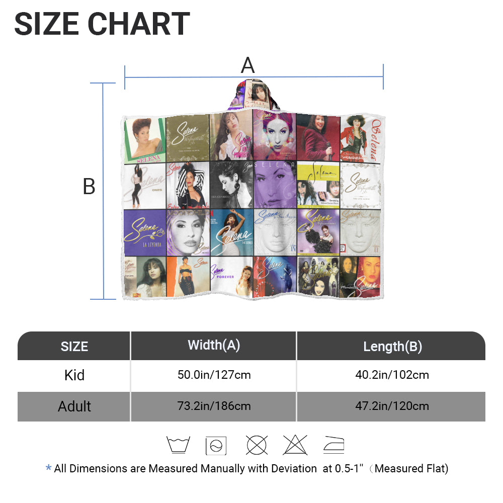 Selena Wearable Hooded Blanket – Tejano Pop Warmth You Can Wear