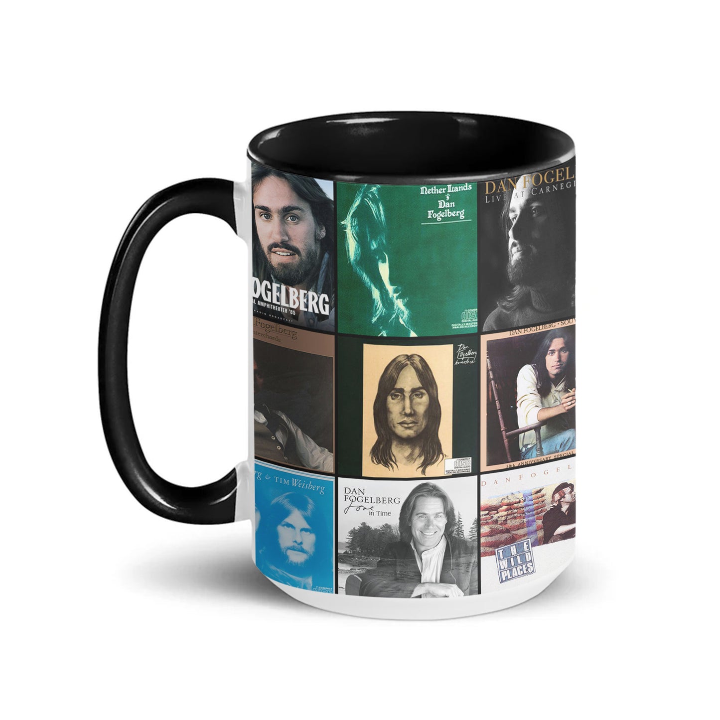 Dan Fogelberg Accent Mug – Classic Album Cover Collage Gift