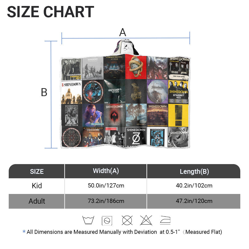 Shinedown Wearable Hooded Blanket – Modern Rock Strength You Can Wear