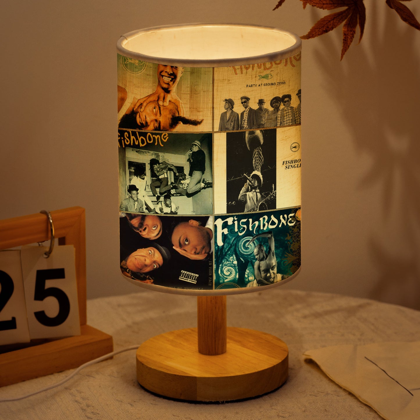 Fishbone Album Art Table Lamp – Funk Rock & Ska Punk Decorative Light