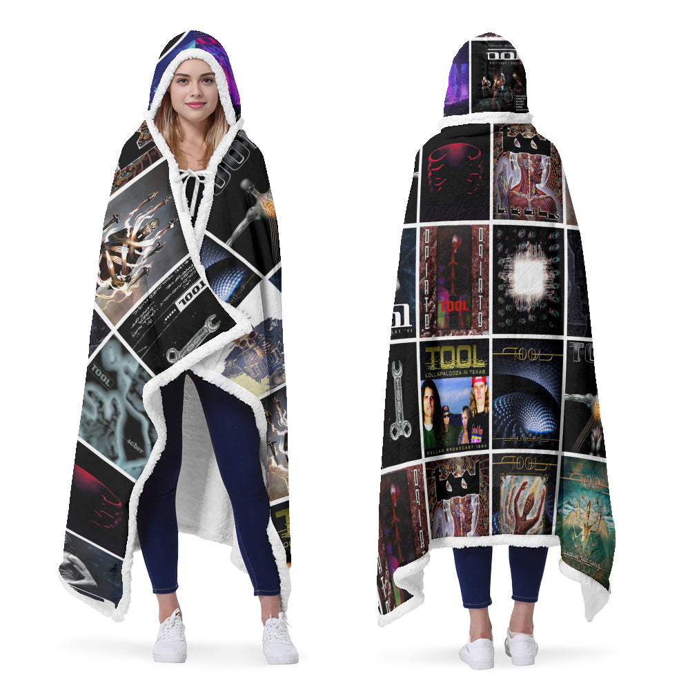 Tool Album Art Wearable Hooded Blanket – Progressive Metal Fan Gift