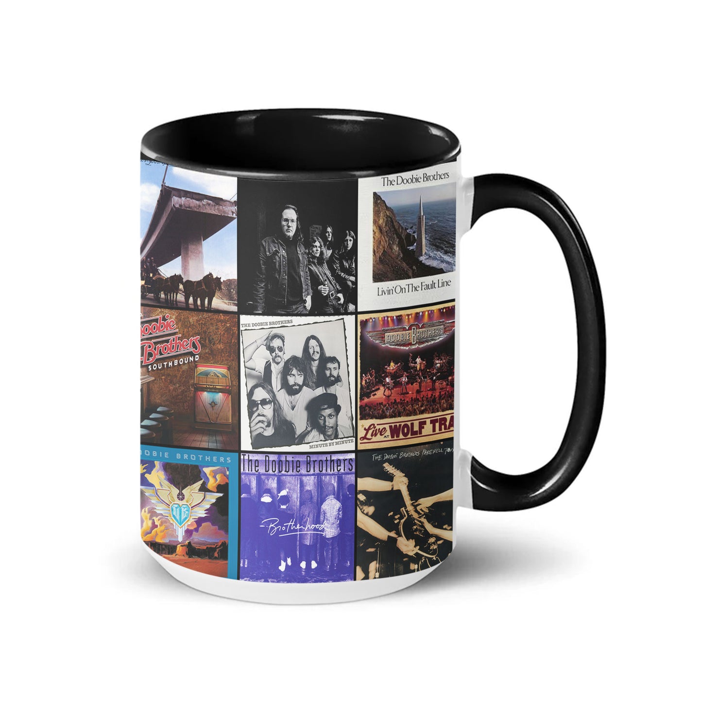 The Doobie Brothers Accent Mug – Classic Rock Album Collage Tribute