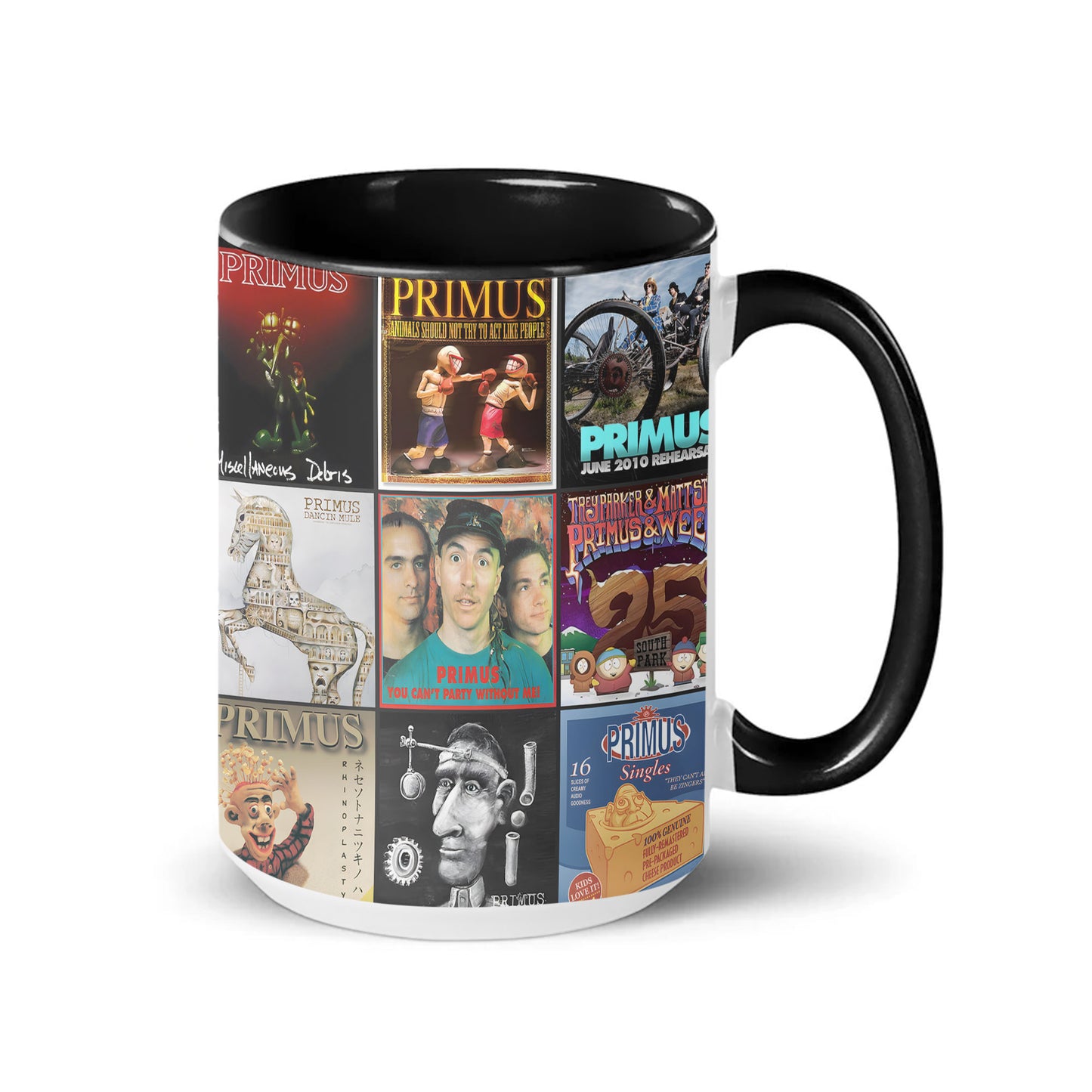 PRIMUS Accent Mug – Classic Album Cover Collage Gift