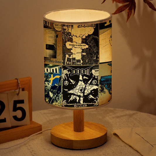 Doom Album Art Table Lamp – Crust Punk & Metal Underground Decorative Light