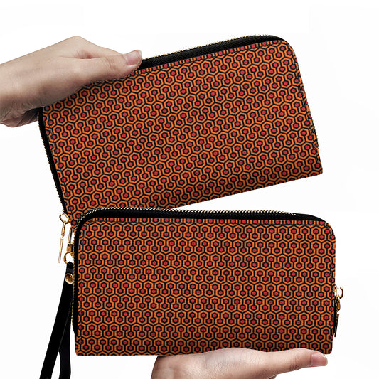 Overlook Hex Pattern Leather Wallet – Inspired by The Shining Carpet