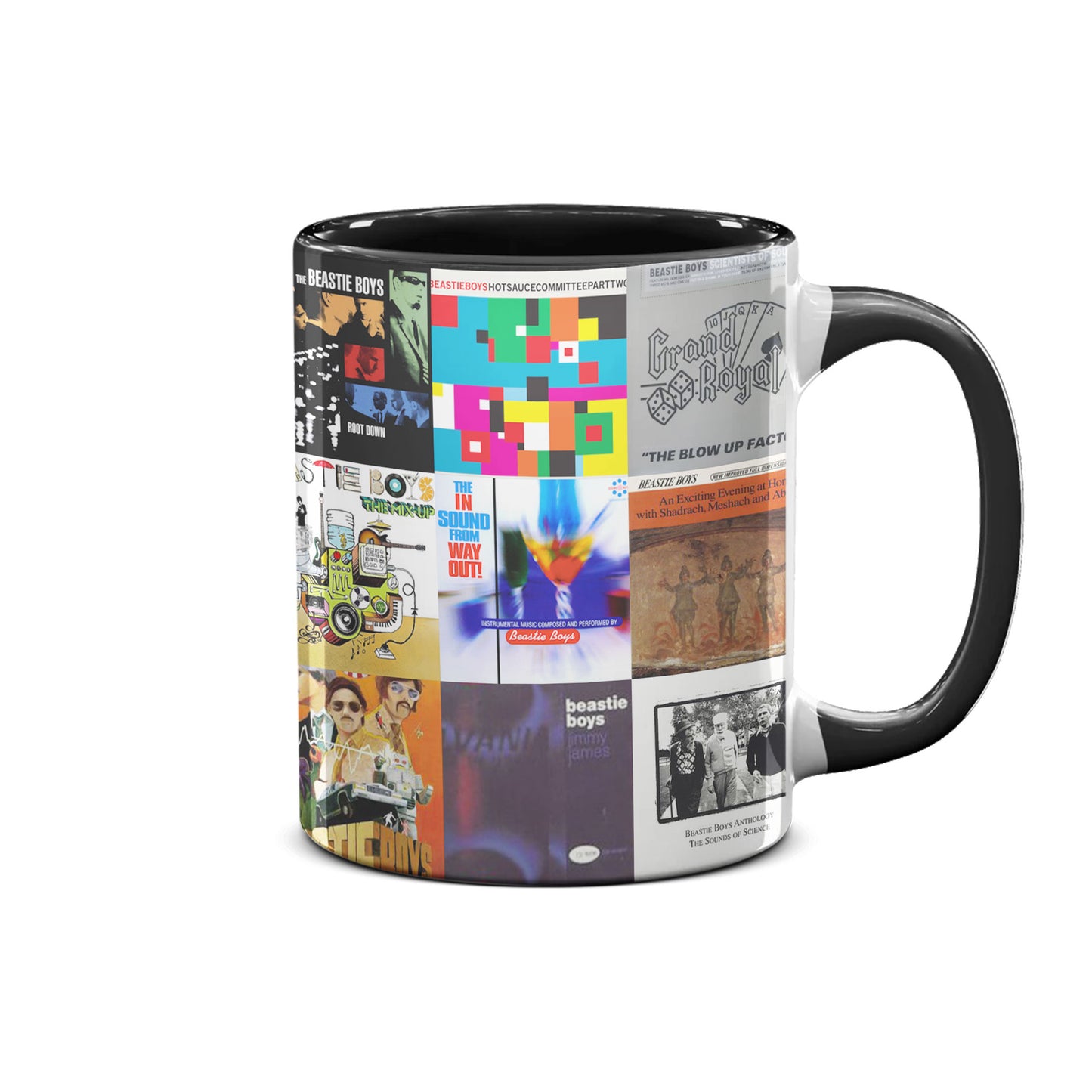 Beastie Boys Accent Mug – Classic Album Cover Collage Gift