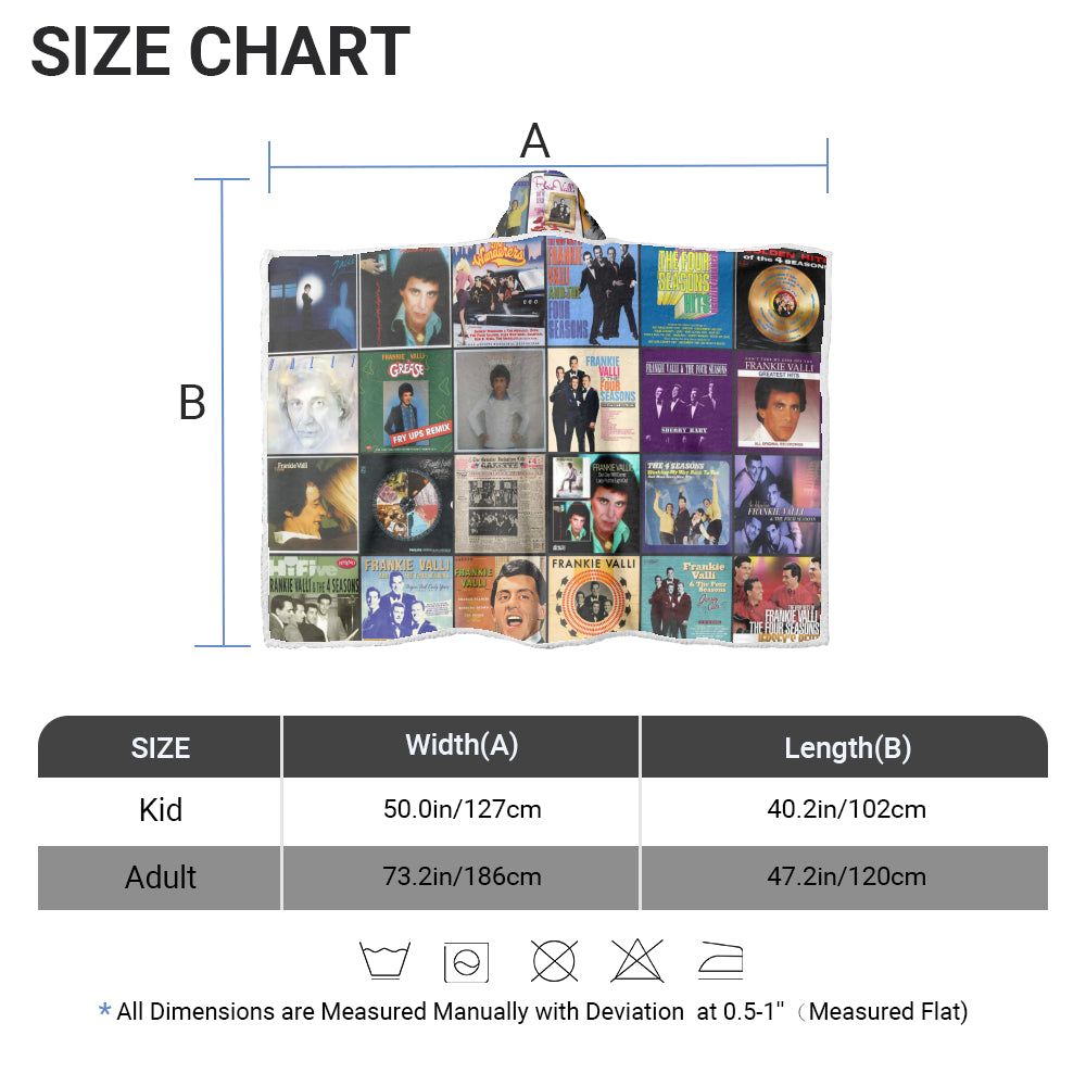 Frankie Valli Wearable Hooded Blanket – Vintage Harmony You Can Wear