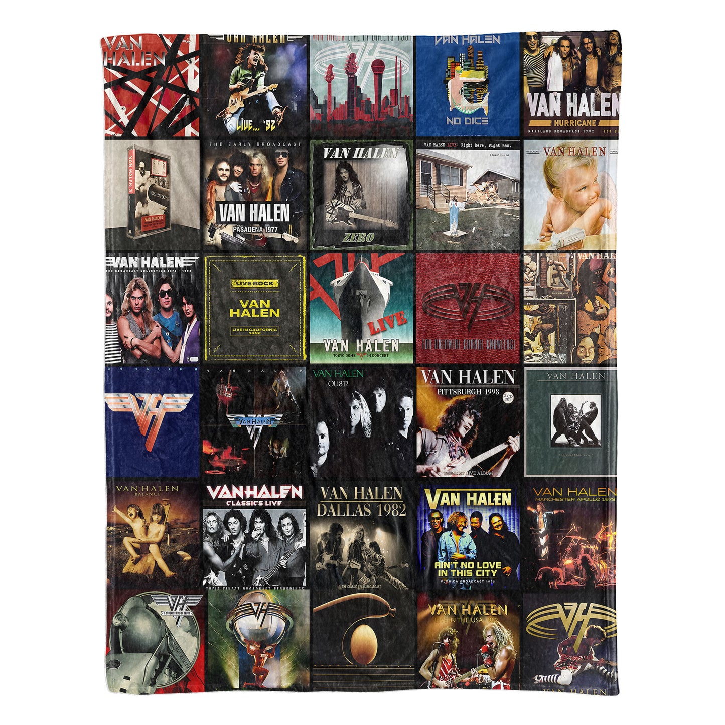 Van Halen Sherpa Blanket – A Warm Tribute to Rock’s Wildest Era