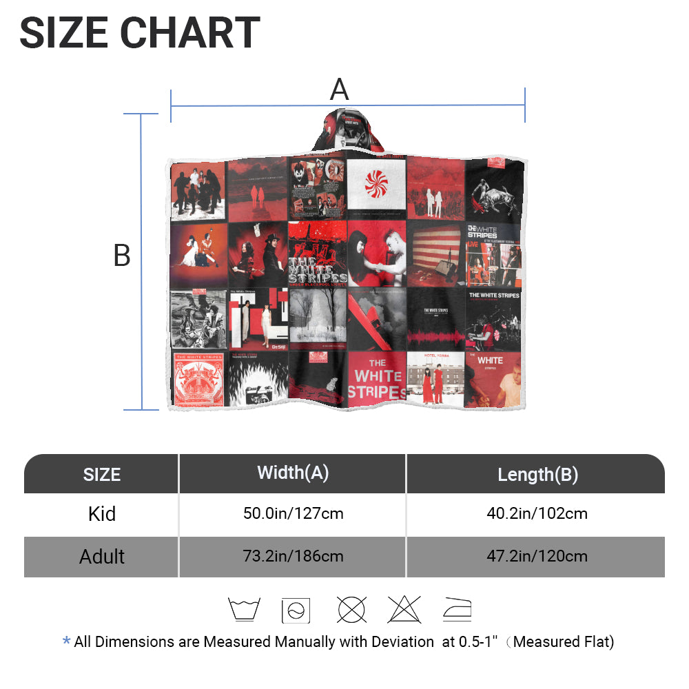 The White Stripes Wearable Hooded Blanket – Garage Rock Heat You Can Wear