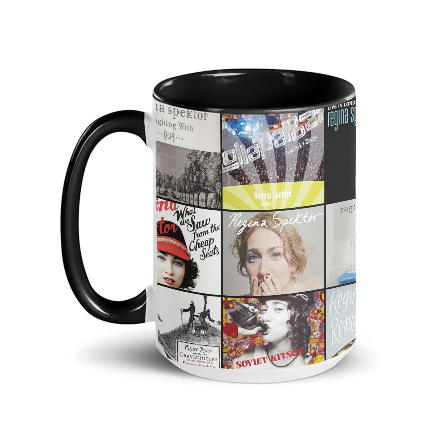 Regina Spektor Accent Mug – Indie Icon Album Cover Collage Gift