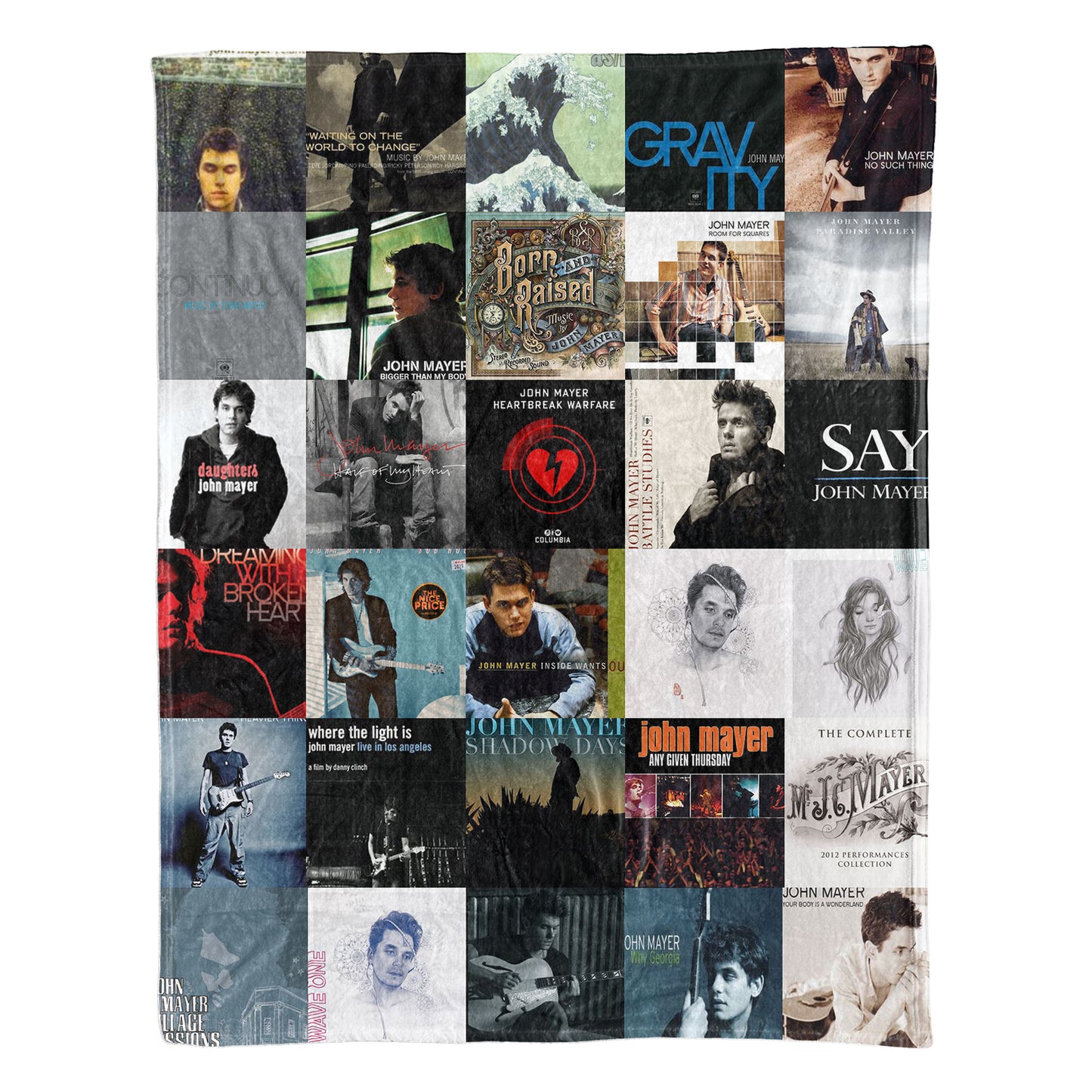 John Mayer Sherpa Blanket – A Cozy Tribute to Every Era