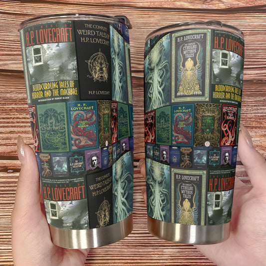Cosmic Horror Book Cover Tumbler – H.P. Lovecraft Collection