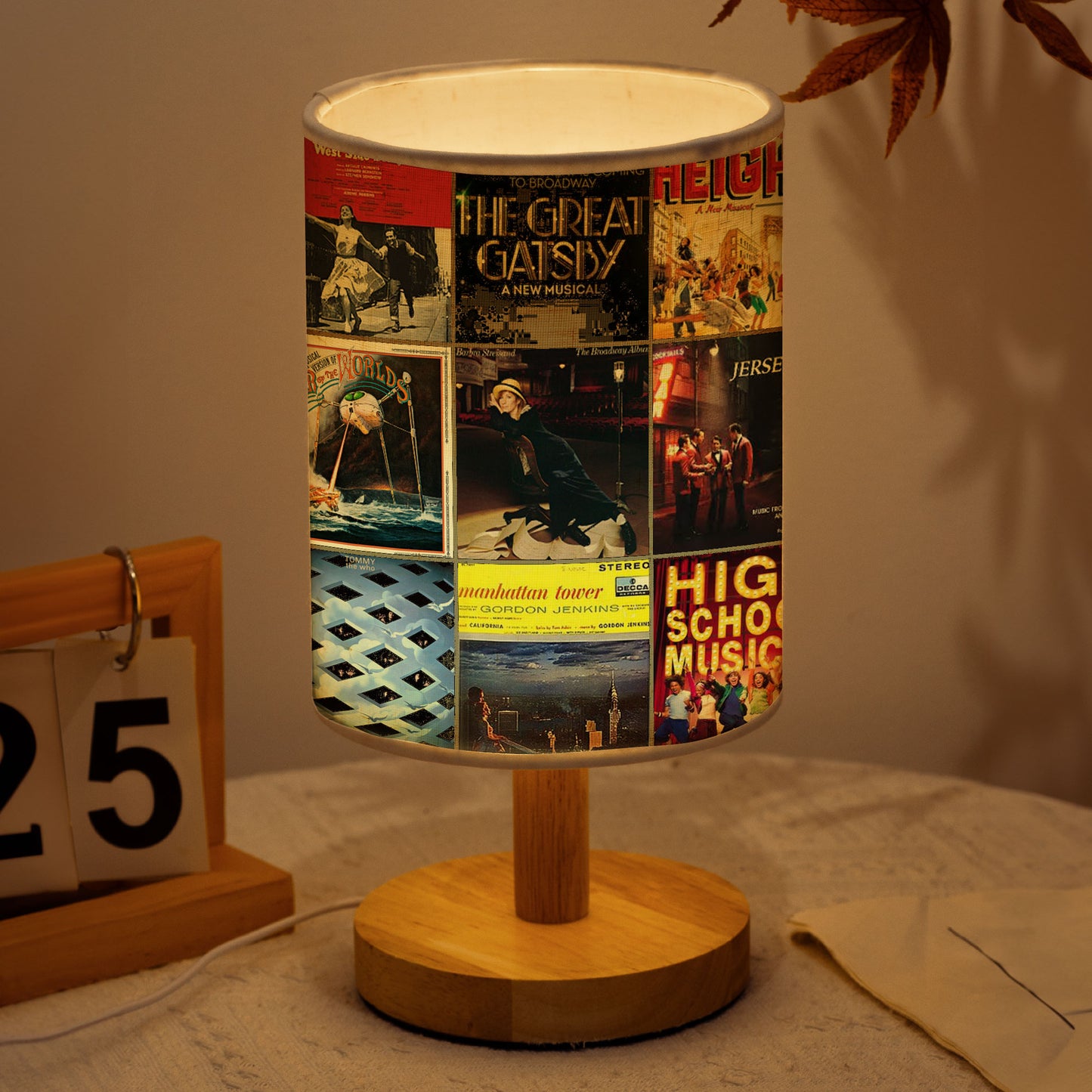 Broadway Classics Fabric Lamp – A Cozy Tribute to Timeless Musicals