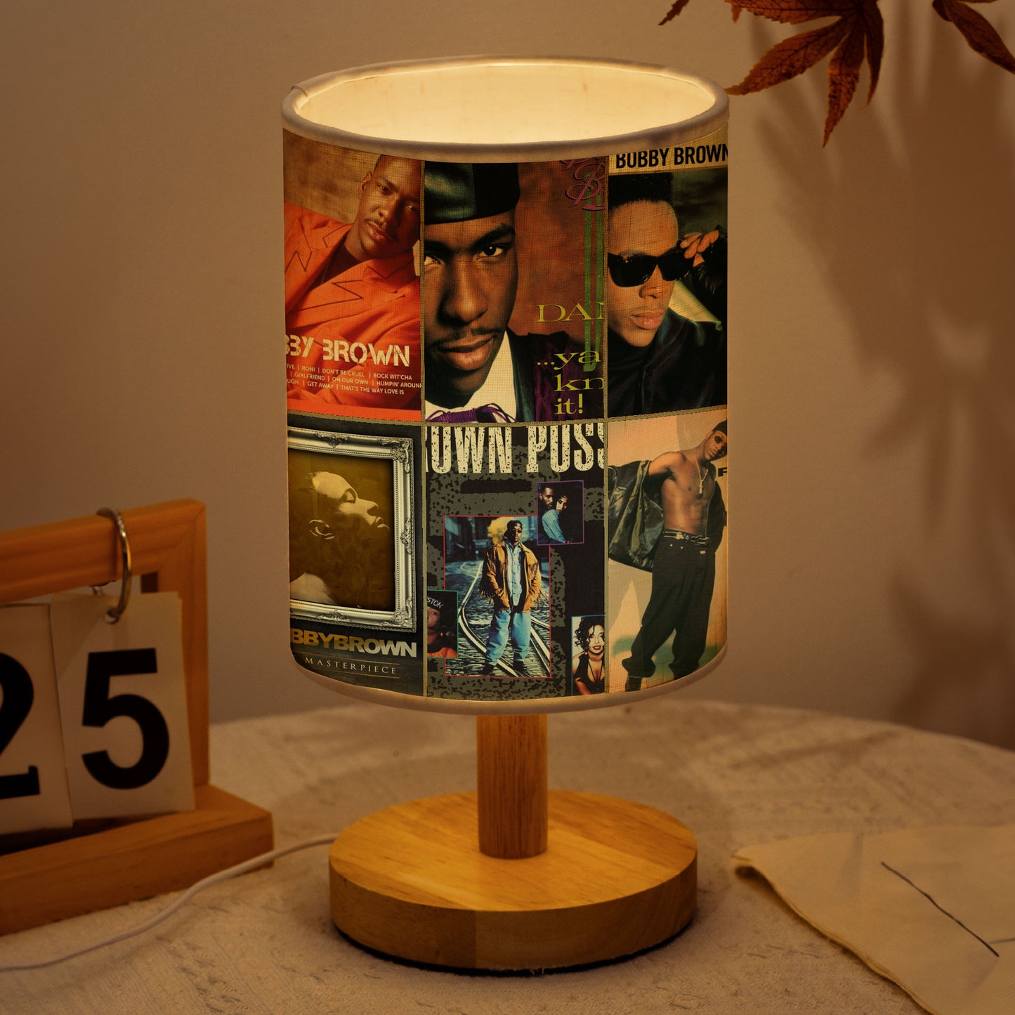 Bobby Brown Album Art Table Lamp – Classic R&B Decorative Light